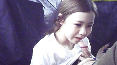 スタイル抜群ハーフ系ニコさんの車内フェラ