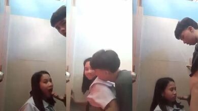Cặp đôi học sinh Philippines quan hệ trong nhà vệ sinh