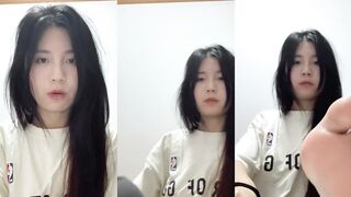 Wen-Nan Mou Shows Off Her Bare Feet