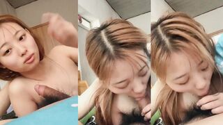 Shy Beauty Enjoys a Treat