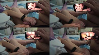 My girlfriend gave me head while watching porn