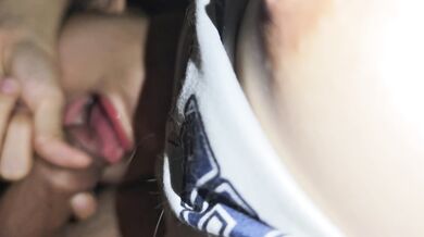 Masturbating While Giving a Blowjob 1