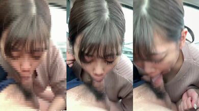 助手席アングル#4 Dカップお姉様レイナさんの神フェラ