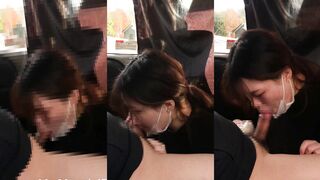 High School Repeater's Car Blowjob
