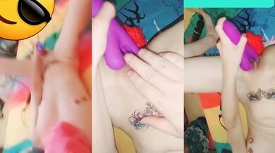 Vợ ngực lép tự sướng phun nước