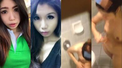 白虎娘の入浴を盗撮