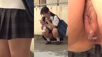 街頭搭訕 一個不穿內褲的學生妹