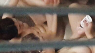 A security guard at a bathhouse