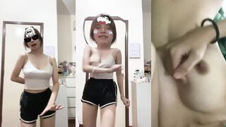White Tiger Sister Exposes Breasts While Dancing and Playing