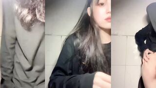 Sexy beauty spanks her perfect butt