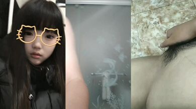 貧乳でぽっちゃりな娘が入浴中に自慰し潮を吹く