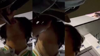 Girlfriend's Outdoor Passionate Oral Sex
