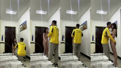 萬元の特注、主人からの任務、全裸で美団配達員に跪拝、白熱の対話、配達員は恐怖で参加拒否