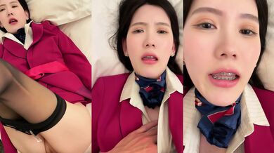 鋼牙黒スト空姐との主観挿入