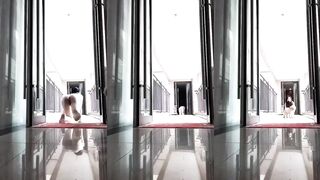 Dog Owner's Selfie Series 1: Hallway Stroll