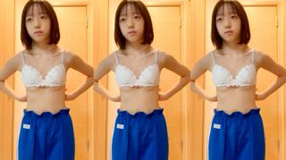 College Girl in Uniform Touches Herself During Puberty 8