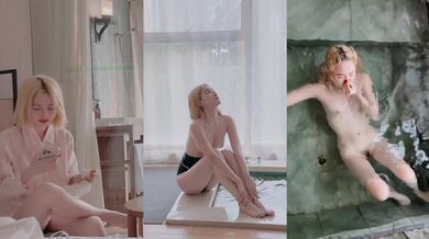 金發妹子酒店風呂拍寫真