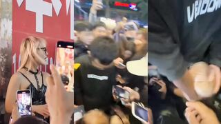 Blonde Woman with Glasses Performs Oral Sex on Changsha Street