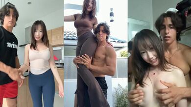 Xiaohongshu Blogger Poses with Hunky Model