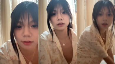 貧乳兔牙睡衣主播走光