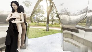Ximeng Studio: Long-Legged Junior Classmate "Sese" - Day and Night, Amusement Park, Elevator Exposures, Watch and Cherish