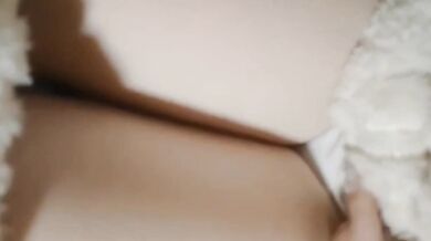 Twin-Tail Girl in Cute Pajamas Shows Off