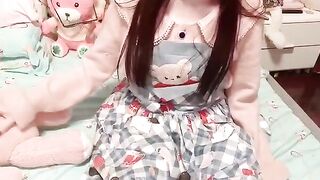 White Stocking Lolita Girl Masturbation 1