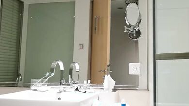 Couple Has Sex in Front of Hotel Mirror