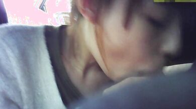 [Paipan] #2 Car Blowjob from a Flat-Chested Ponytail Schoolgirl 2