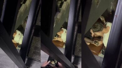 偷窺室友和女友做愛