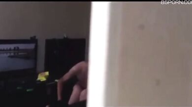 Students having sex in internet cafe