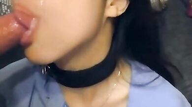 National Lanyang Girls' High School girl, a small horse pulling a big cart, was conquered by a foreign teacher and swallowed cum 3