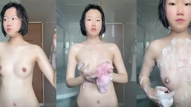 貧乳短發兔牙韓妹1-洗澡自拍