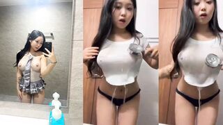 Big Busty Korean Beauty 1 - Wet Shower Show