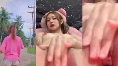 泰國樂隊指揮妹子揉逼尿尿