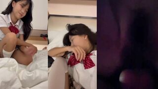 學生妹妹被男友騙上酒店做愛