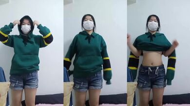 High school girl stripping selfie 17