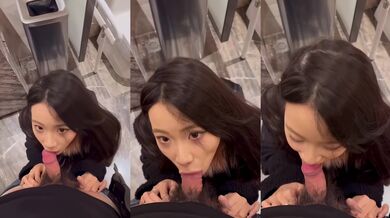 Thư ký xinh đẹp bí mật ăn cặc của sếp trong toilet