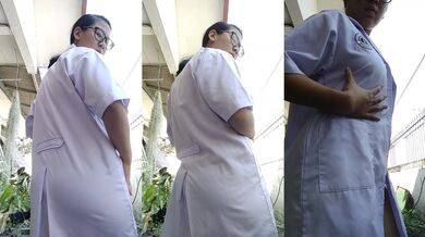 Nữ sinh Cecilia cố gắng lột đồ bên ngoài