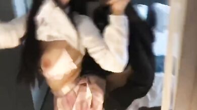 Hotel doggy style big tits JK sex