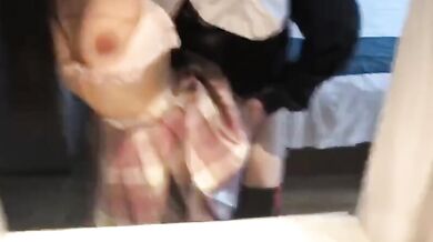 Hotel doggy style big tits JK sex