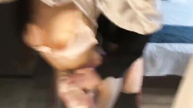 Hotel doggy style big tits JK sex