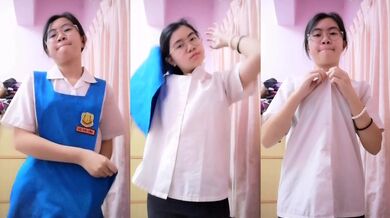 LSL hộ tống Malaysia cởi đồng phục học sinh