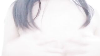 Malaysian escort KMH playing with breasts selfie