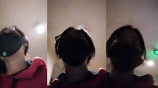 Female colleague takes selfie, masturbates