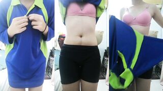 Middle school students stripping and showing off their bodies