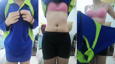 Học sinh cấp 2 lột đồ và chạm vào cơ thể