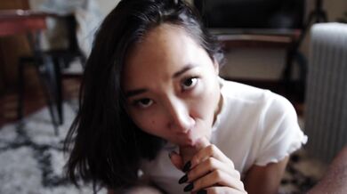 Foreign girl first person blowjob