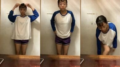 High school girl dải và chụp ảnh tự sướng 21