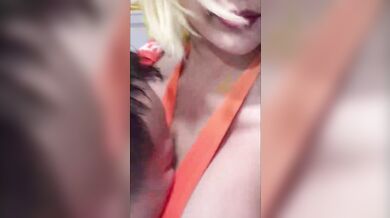 Cosplayer and her follower benefits